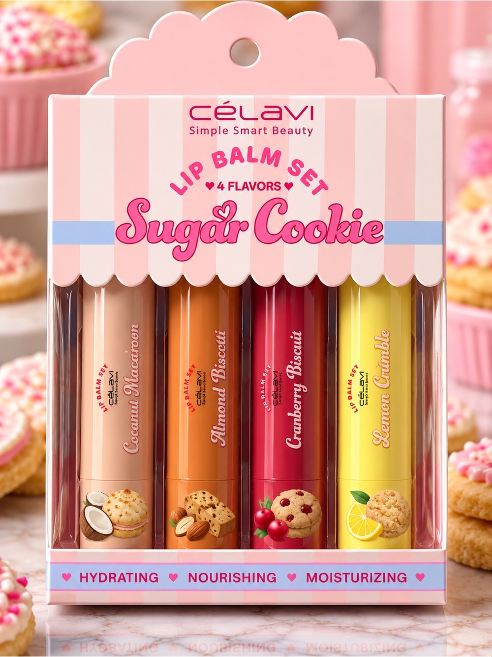 Celavi Sugar Cookie Lip Balm Set